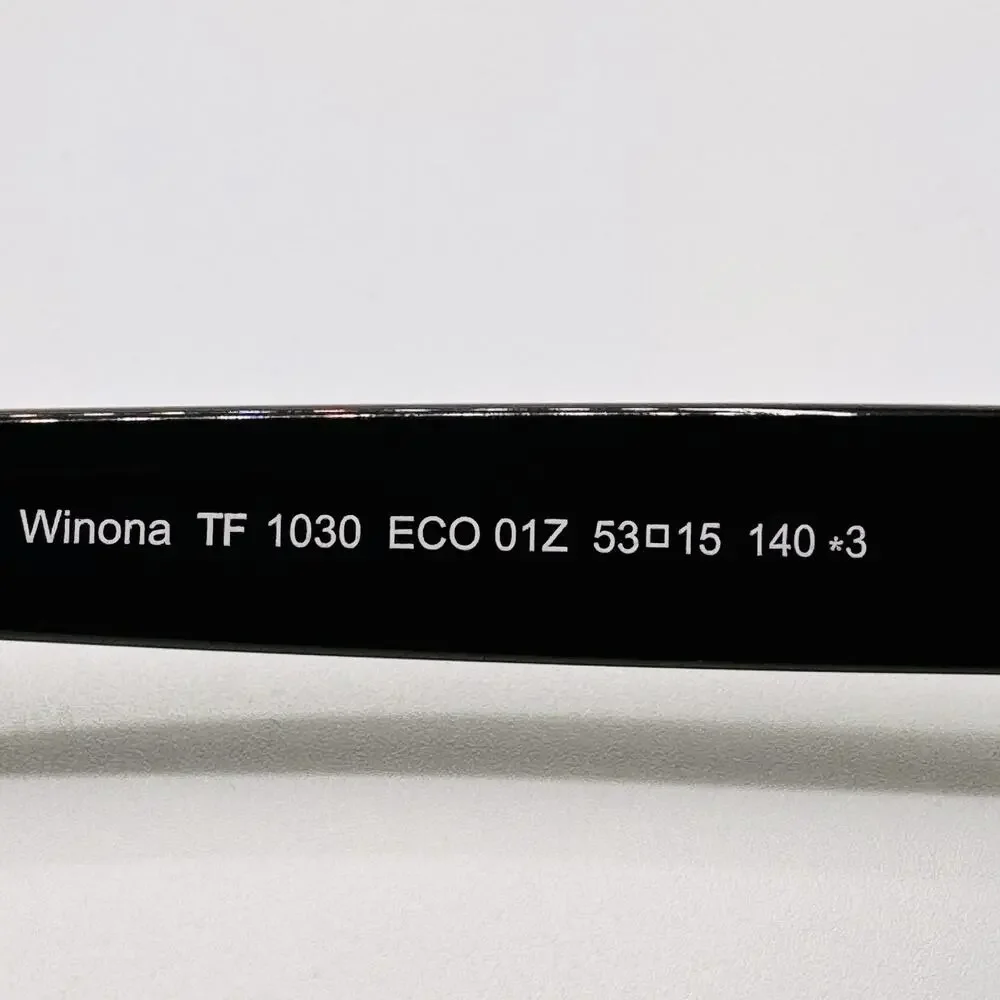 Tom Ford Sunglasses TF1030 01Z Winona Black Cat Eye Brown Gradient 53-15-140